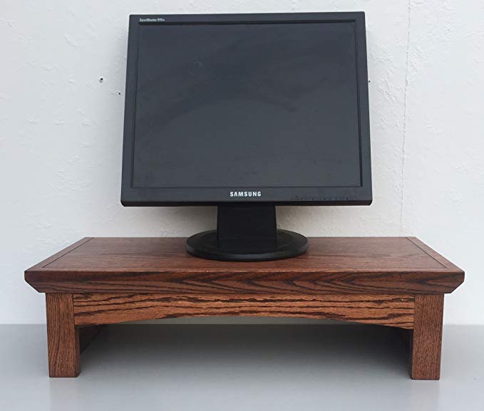 TV/Monitor Riser Stand Shaker Style in Oak (38