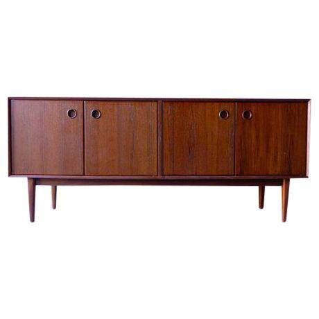 Circa60 Sleek + Long Mid Century Modern Teak Credenza