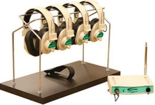 Califone CLS729-4-03, 72.9 MHz Cordless Headphones System, Green