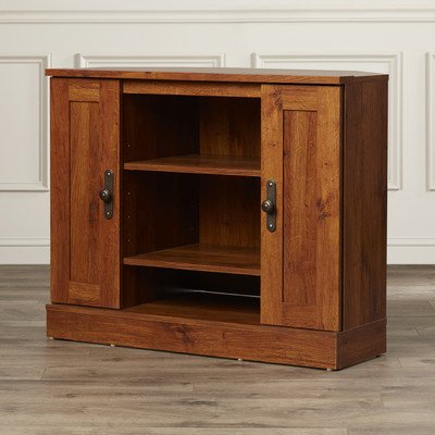 Charlton Home Horatio Corner TV Stand, Abbey Oak