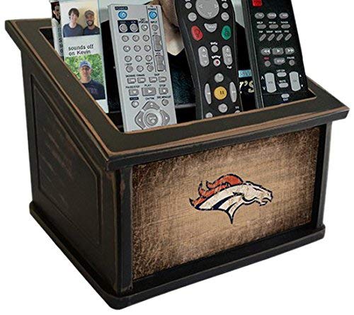 Fan Creations N0765-DEN Denver Broncos Woodgrain Media Organizer, Multicolored