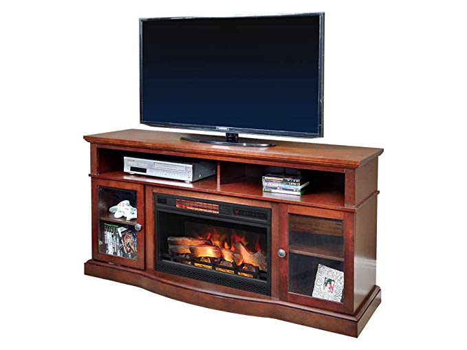 ChimneyFree Walker Cherry Electric Fireplace Entertainment Center - 25MM5326-C245