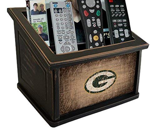 Fan Creations N0765-GBP Green Bay Packers Woodgrain Media Organizer, One Size, Multicolored