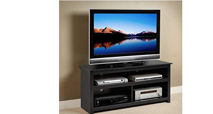 Black Entertainment Center Tv Stand Console for Flat Screens , Plasma and Other Brands. A Great Console. Sale. Easy Blends with Other Furniture Made of Wood. A High Quality Console Table. Great for Dining Room, Living Room or Bedroom Viewing Storage.