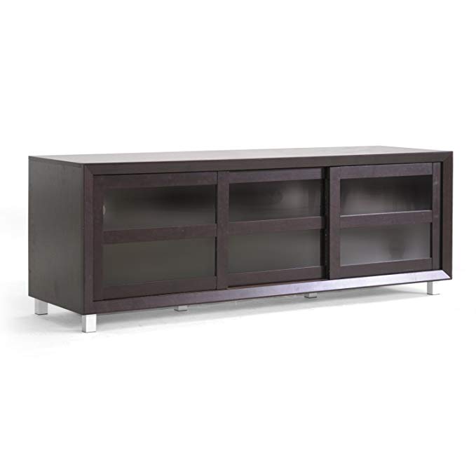 Baxton Studio Pacini Modern TV Stand, Dark Brown