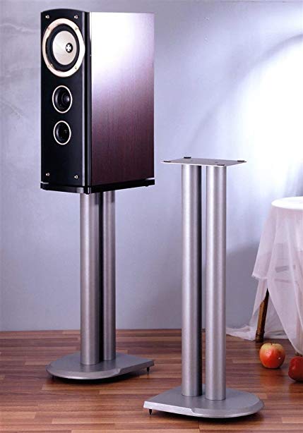 VTI UF Series Speaker Stands Pair in Grey Silver - 24