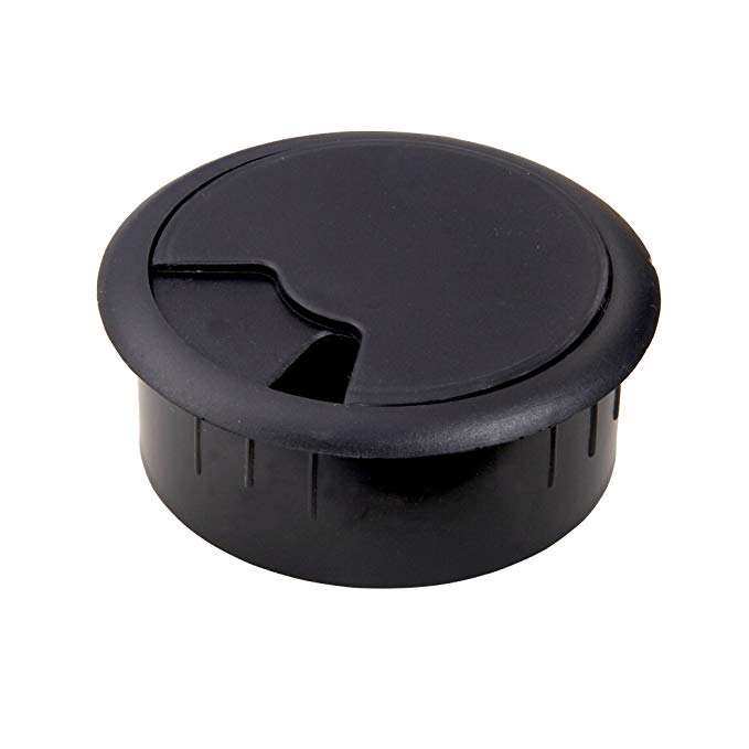 AmerTac - Zenith TM1001HCB 2 1/4-Inch Furniture Hole Cover, Black