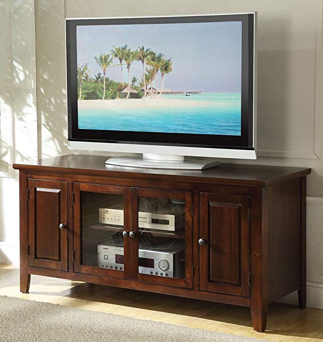 Acme Chic Modern Chocolate Finish TV Stand