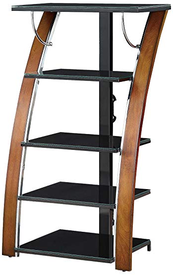 Whalen Furniture AVTEC48-TC High Audio Video Tower, 48-Inch