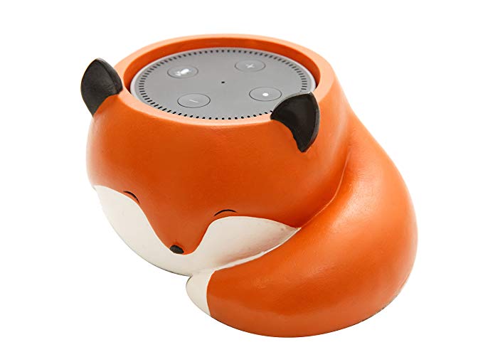 Cute Fox Holder Stand Mount For Alexa Echo Dot, Bose, Anker, Home Mini round speakers Accessories