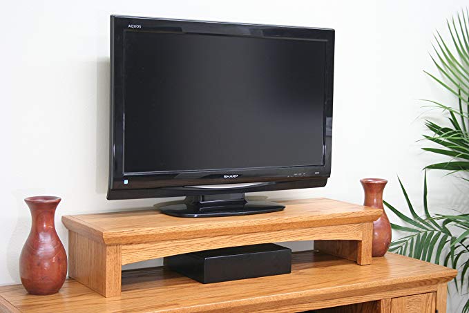 TV RISER STAND OAK SHAKER STYLE WITH MEDIUM FINISH (MEDIUM, 26